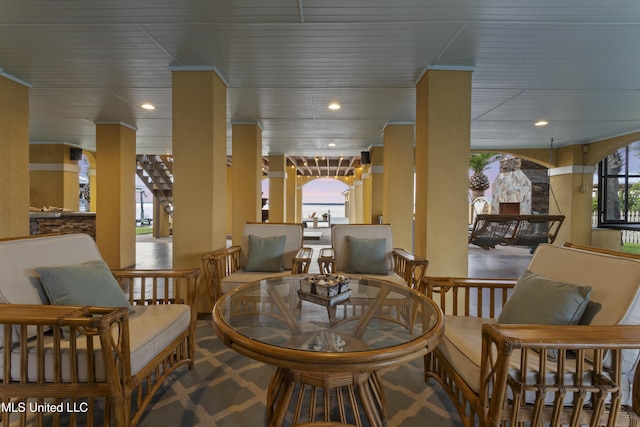 view of community lobby