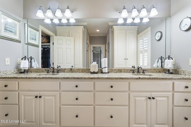 1600 Wright Rd, Raymond, MS 39154 - bathroom featuring double vanity and a closet