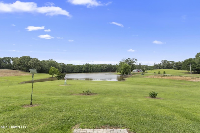 1600 Wright Rd, Raymond, MS 39154 - view of green lawn featuring a water view, golf course view, and view of wooded area