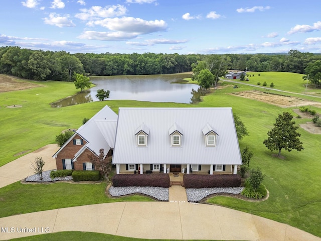 1600 Wright Rd, Raymond, MS 39154 - aerial view of property and surrounding area with a nearby body of water and a tree filled landscape