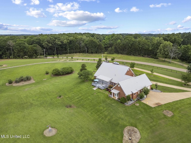 1600 Wright Rd, Raymond, MS 39154 - view from above of property featuring a heavily wooded area