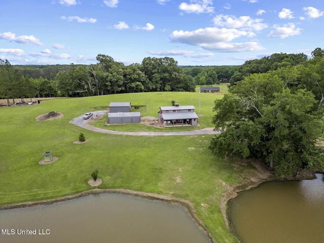 1600 Wright Rd, Raymond, MS 39154 - bird's eye view of a large body of water and a heavily wooded area