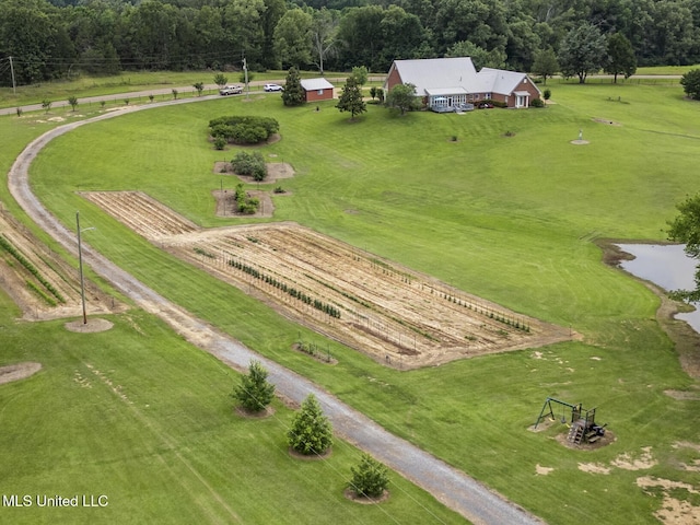 1600 Wright Rd, Raymond, MS 39154 - aerial view of sparsely populated area with a large body of water