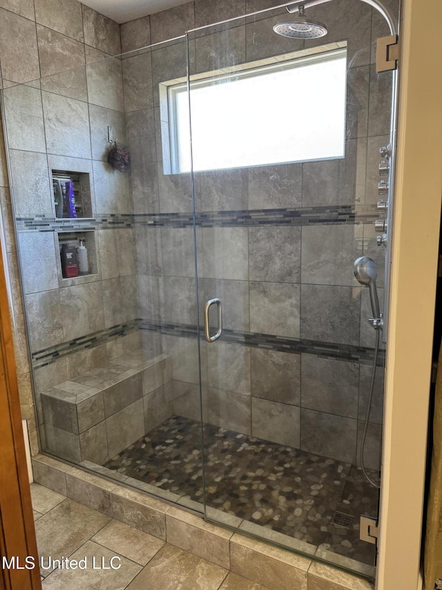 full bath with a stall shower