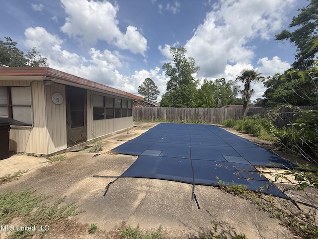 104 Mcgregor Way, Natchez, MS 39120 - view of swimming pool with a patio, a fenced in pool, and a fenced backyard