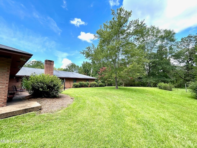 view of yard with a patio