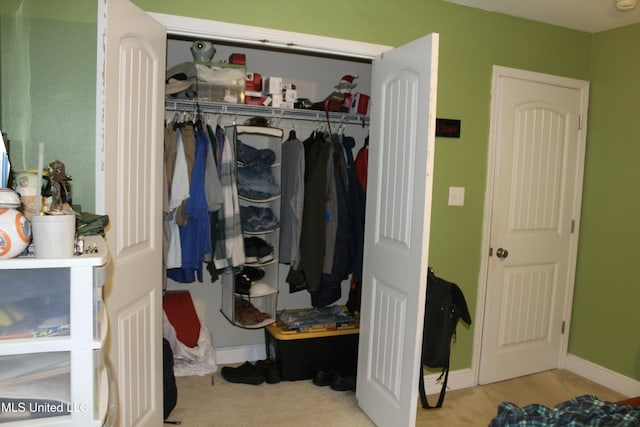 view of closet