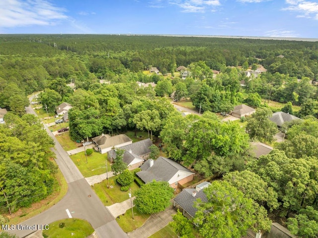 99102 Koloa St, Diamondhead, MS 39525 - aerial view of a heavily wooded area