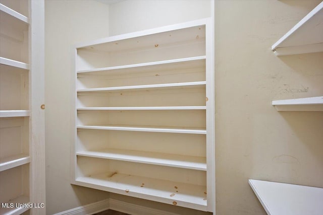 view of storage area