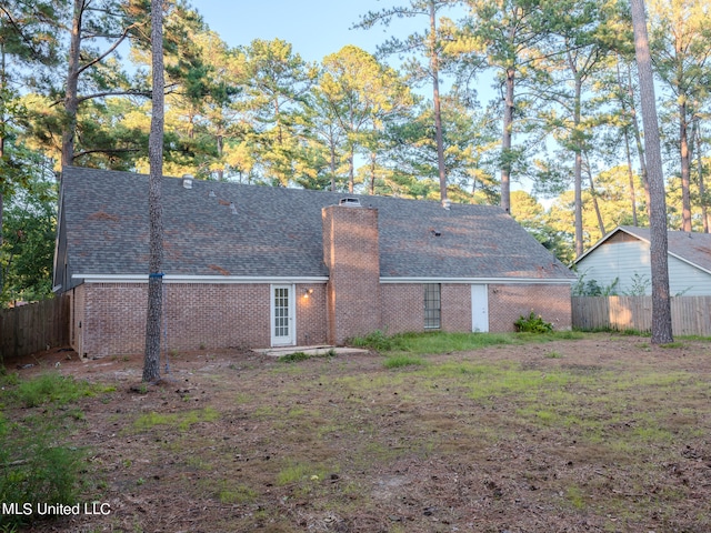 view of rear view of house