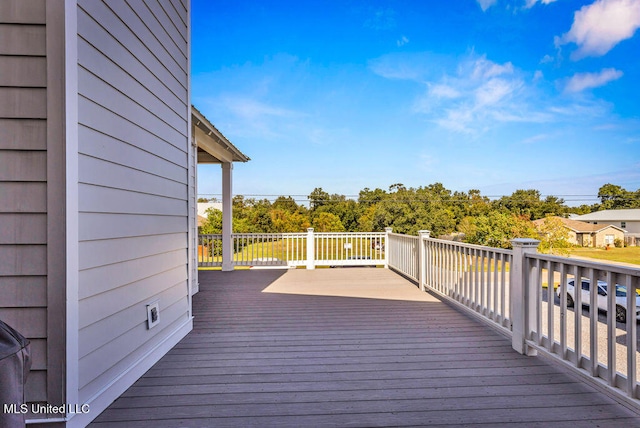 view of wooden terrace