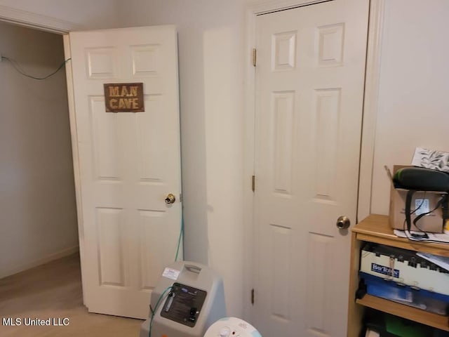 interior space with baseboards