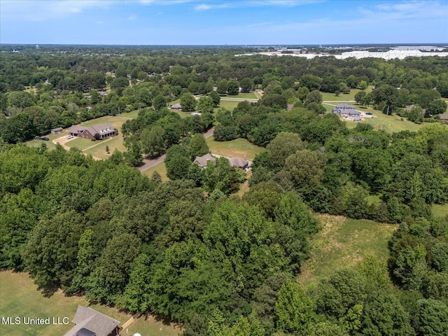 5264 Chappel Cv, Olive Branch, MS 38654 - aerial overview of property's location featuring a heavily wooded area
