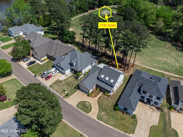 150 Pine Ridge Cir, Brandon, MS 39047 - aerial view with a residential view