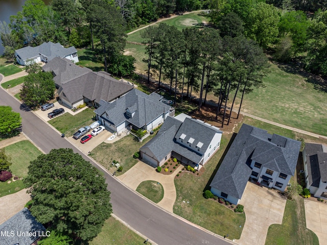150 Pine Ridge Cir, Brandon, MS 39047 - bird's eye view with a residential view