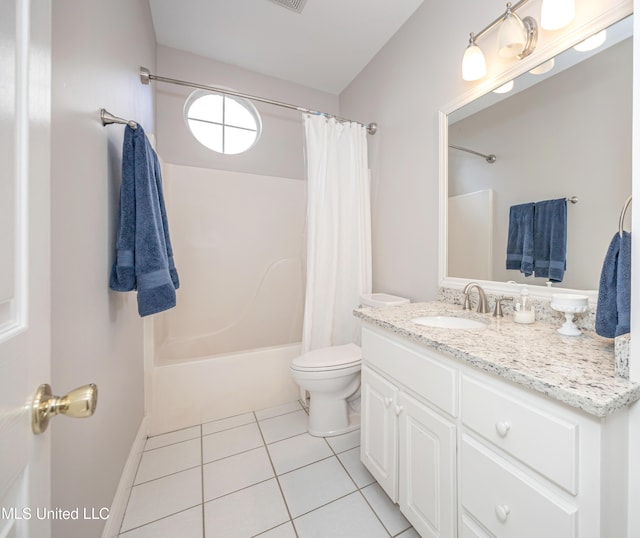 3607 Dijon Ave, Ocean Springs, MS 39564 - full bath featuring tile patterned floors, toilet, shower / tub combo, vanity, and baseboards