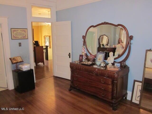 400 Crockett Ave, Greenwood, MS 38930 - bedroom with dark hardwood / wood-style floors