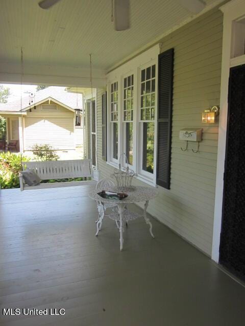 view of patio with covered porch