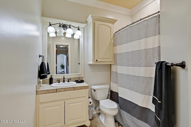 105 Victoria Pl, Madison, MS 39110 - bathroom featuring vanity and curtained shower
