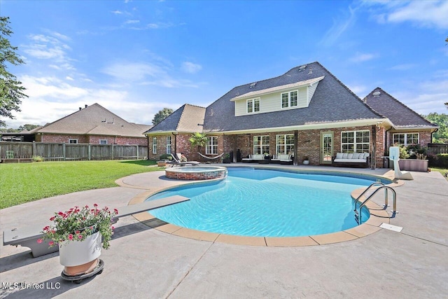 105 Victoria Pl, Madison, MS 39110 - view of swimming pool with a fenced backyard, outdoor lounge area, and a patio