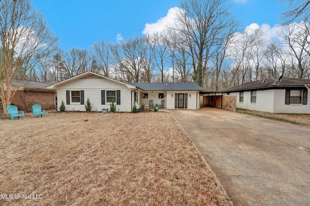 view of ranch-style house