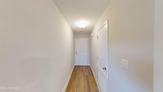 7908 Gardendale Dr, Olive Branch, MS 38654 - corridor with baseboards and light wood-style flooring
