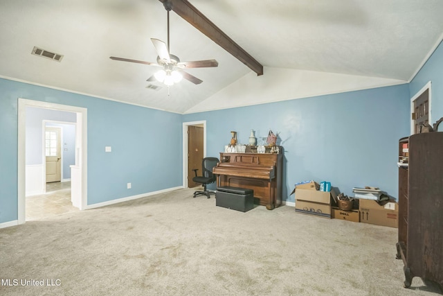108 Fairdale Pl, Brandon, MS 39042 - sitting room with carpet flooring and ceiling fan