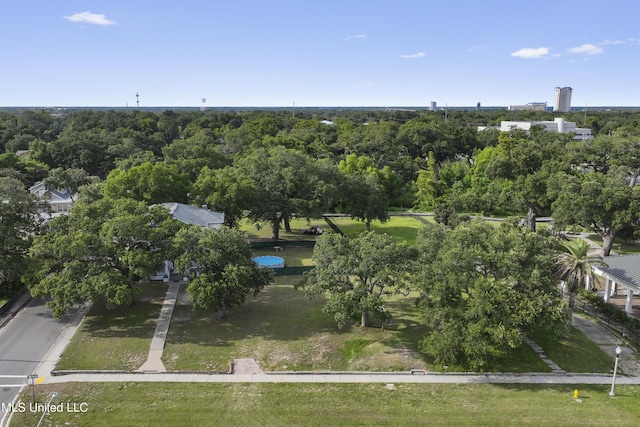 aerial view of property's location