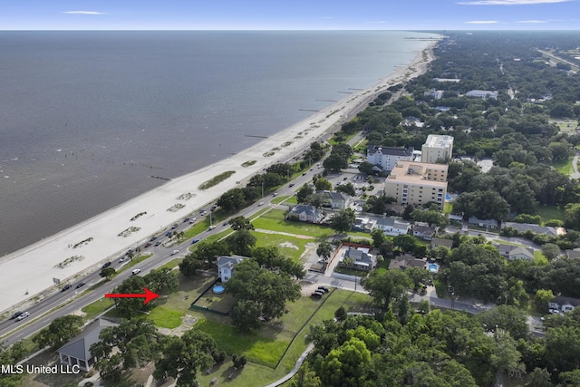 view of property location with a large body of water