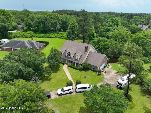 12880 Coles Cv, Gulfport, MS 39503 - view from above of property with a heavily wooded area