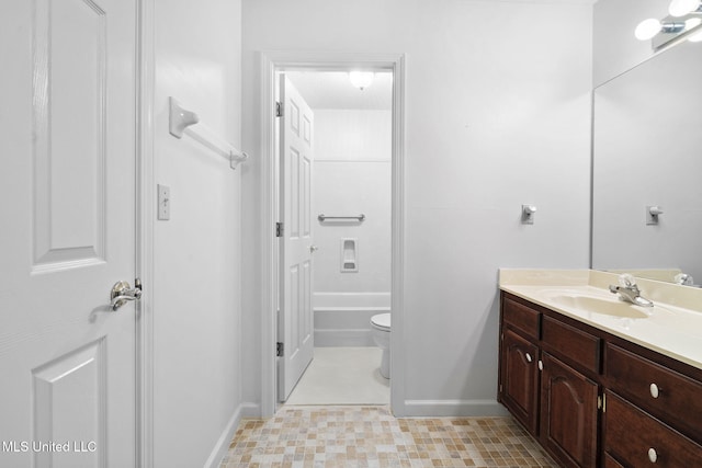 7906 Kirkwood Cv, Olive Branch, MS 38654 - full bathroom with vanity and toilet