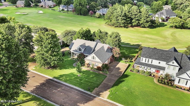 7906 Kirkwood Cv, Olive Branch, MS 38654 - aerial perspective of suburban area featuring a local golf course