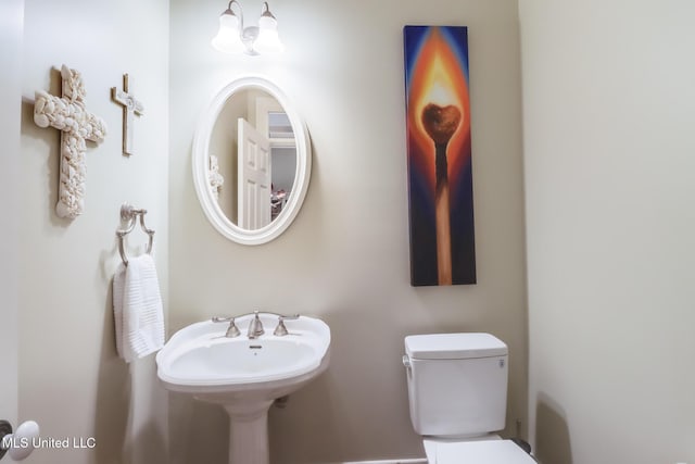 half bath with toilet