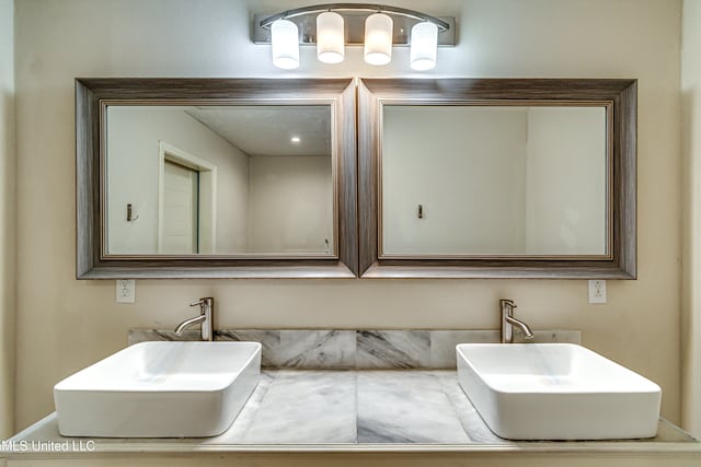 bathroom featuring vanity