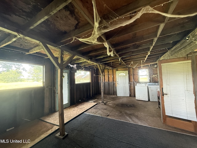 111 Muzzi Rd, Shaw, MS 38773 - misc room featuring independent washer and dryer and healthy amount of natural light