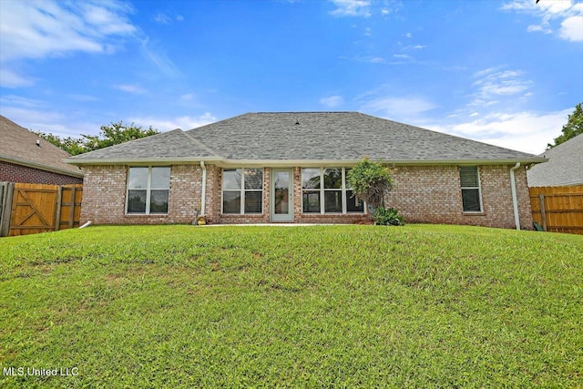 453 Abbey Woods, Brandon, MS 39047 - rear view of house featuring brick siding and roof with shingles