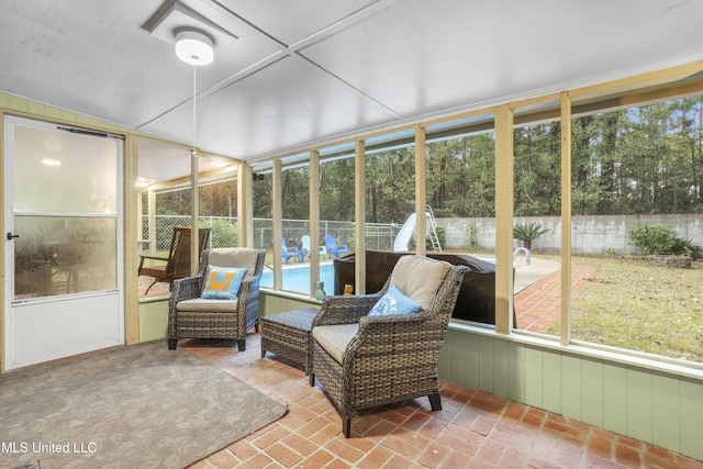 sunroom featuring a healthy amount of sunlight