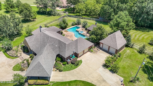 birds eye view of property