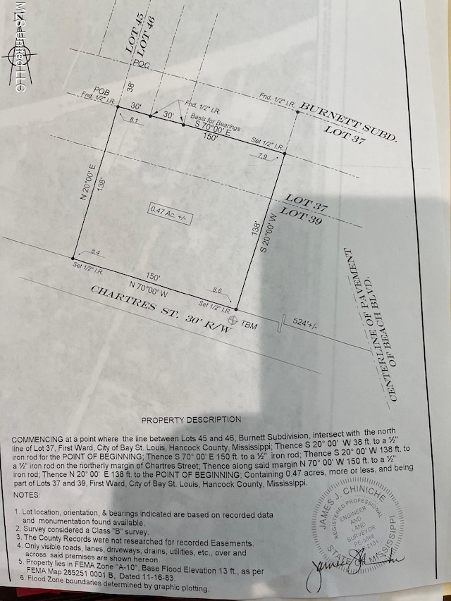 Charters, Bay Saint Louis MS, 39520 land for sale