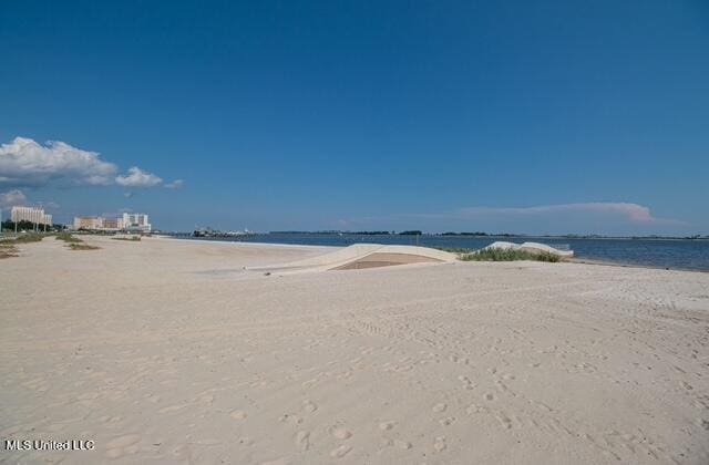 water view featuring nearby beach