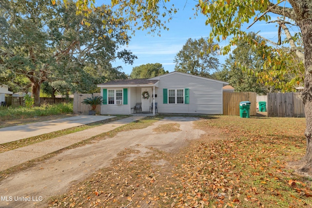 view of ranch-style house