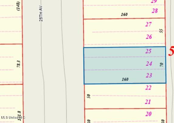 2714 25th Ave, Gulfport MS, 39501 land for sale