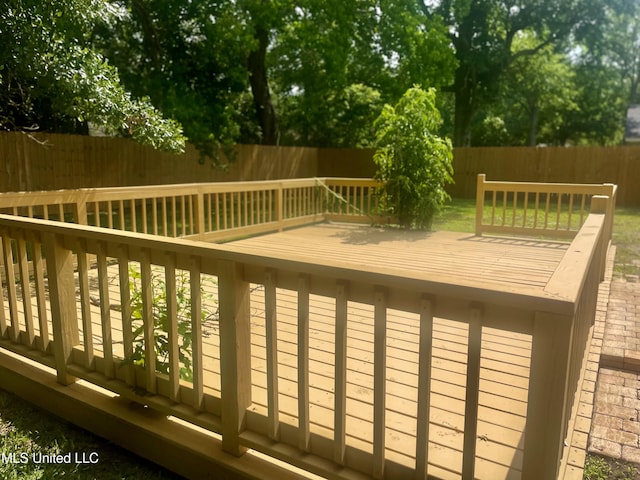 2909 Pimlico Dr, Ocean Springs, MS 39564 - wooden terrace featuring a fenced backyard