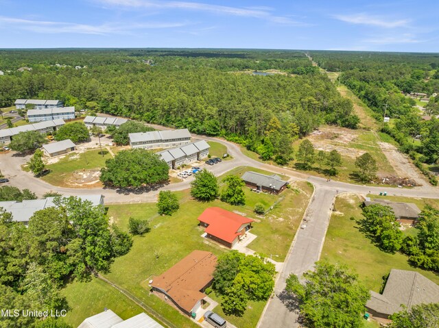 2309 Cottonwood Dr, Gulfport, MS 39503 - bird's eye view featuring a wooded view