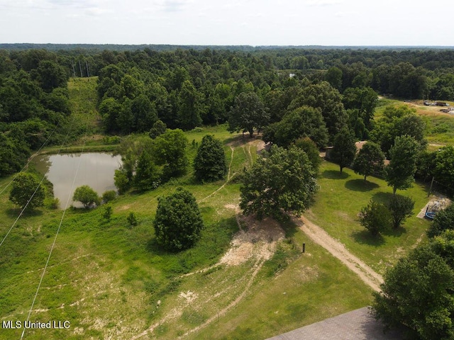 900 Old Benton Rd, Yazoo City, MS 39194 - drone / aerial view of a nearby body of water and a heavily wooded area