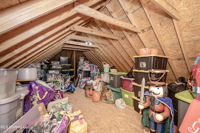 view of attic