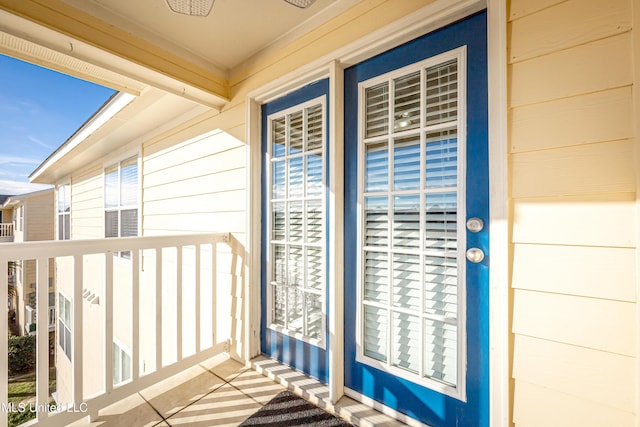 balcony with covered porch