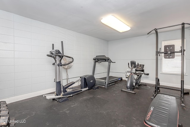 view of workout room