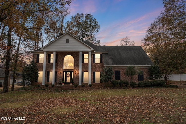 view of neoclassical / greek revival house