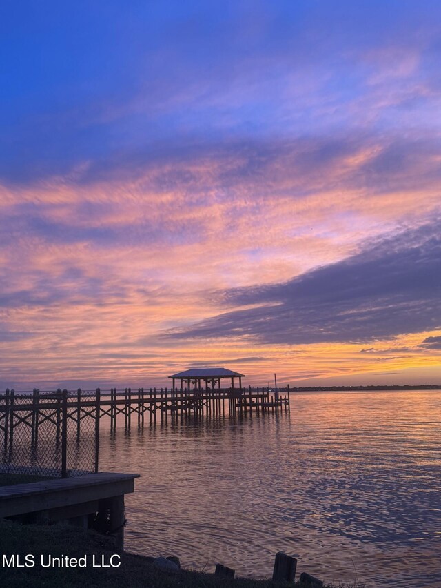 218 Front St, Pass Christian, MS 39571 - dock featuring a water view
